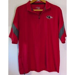 Mizuno Men's shirt Size M Medium red short sleeve Outdoor Baseball (329)